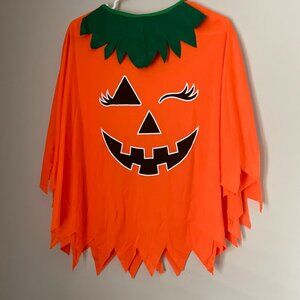 Jack-O-Lantern Pumpkin Poncho Costume